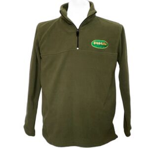 Randall Made Knives Patch Jacket Fleece Pullover Size Small Green 3/4 Zip
